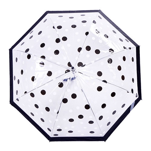 Clear plastic umbrella