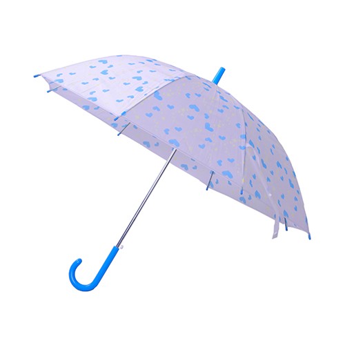 Full printing plastic manual open kids umbrella 