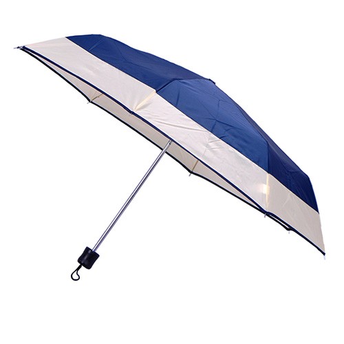 Navy-white fold umbrella