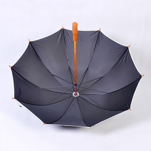 manual straight wooden umbrella